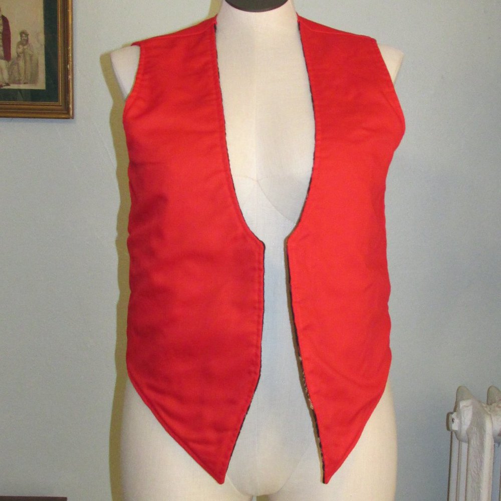 Vintage Colonel Tapestry Reversible Vest View 2